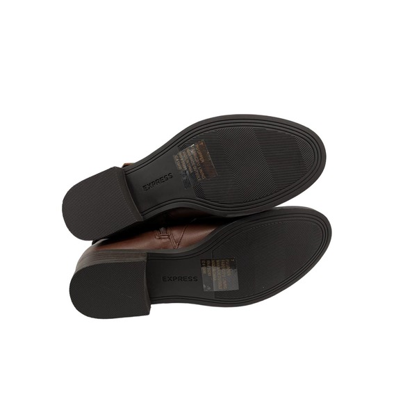 Express tall brown faux leather boots with buckles size 7 NWT - Picture 5 of 6